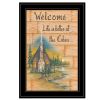 "Life is Better at the Cabin" by Mary June, Ready to Hang Framed Print, Black Frame