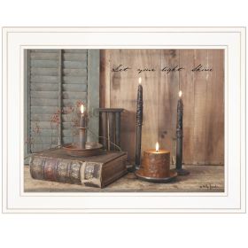 "Let Your Light Shine" by Billy Jacobs, Ready to Hang Framed Print, White Frame