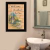 "Life is Better at the Cabin" by Mary June, Ready to Hang Framed Print, Black Frame