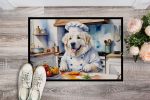 NEW Great Pyrenees The Chef Doormat Front Door Mat Indoor Outdoor Rugs for Entryway, Non Slip Washable Low Pile, 18H X 27W