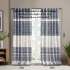 Cotton Printed Curtain Panel with Chenille detail and Lining(Only 1 Pc Panel)