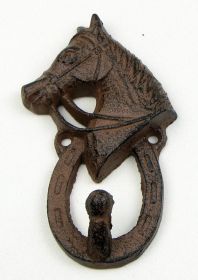 Cast Iron Horse Hook (Option: 0184J-0484)