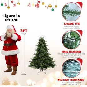PE, PVC Christmas Tree, Green (Option: 5ft)