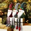 Christmas Gnomes Plush - Xmas Gnomes Santa Scandinavian Tomte Ornaments - Buffalo Check Plaid Christmas Doll - Xmas Decorations for Home, Office