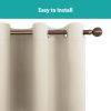 Grommets Thermal Insulated with Coated Lining 52 in. W x 63 in. L Indoor Blackout Curtains (Set of 2)