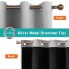 Polyester Grommets Thermal Insulated with Coated Lining 52 in. W x 84 in. L Indoor Blackout Curtains (Set of 2)