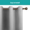 Polyester Grommets Thermal Insulated with Coated Lining 52 in. W x 84 in. L Indoor Blackout Curtains (Set of 2)